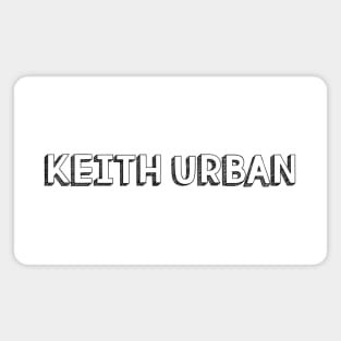 Keith Urban <//> Typography Design Magnet